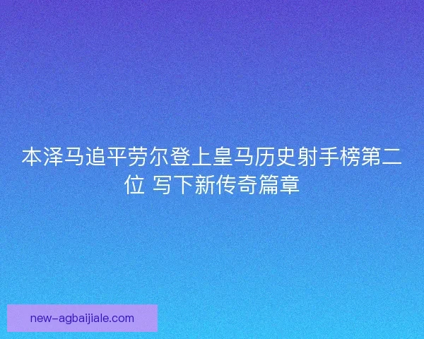 本泽马追平劳尔登上皇马历史射手榜第二位 写下新传奇篇章 本泽马追平劳尔登上皇马历史射手榜第二位 写下新传奇篇章
